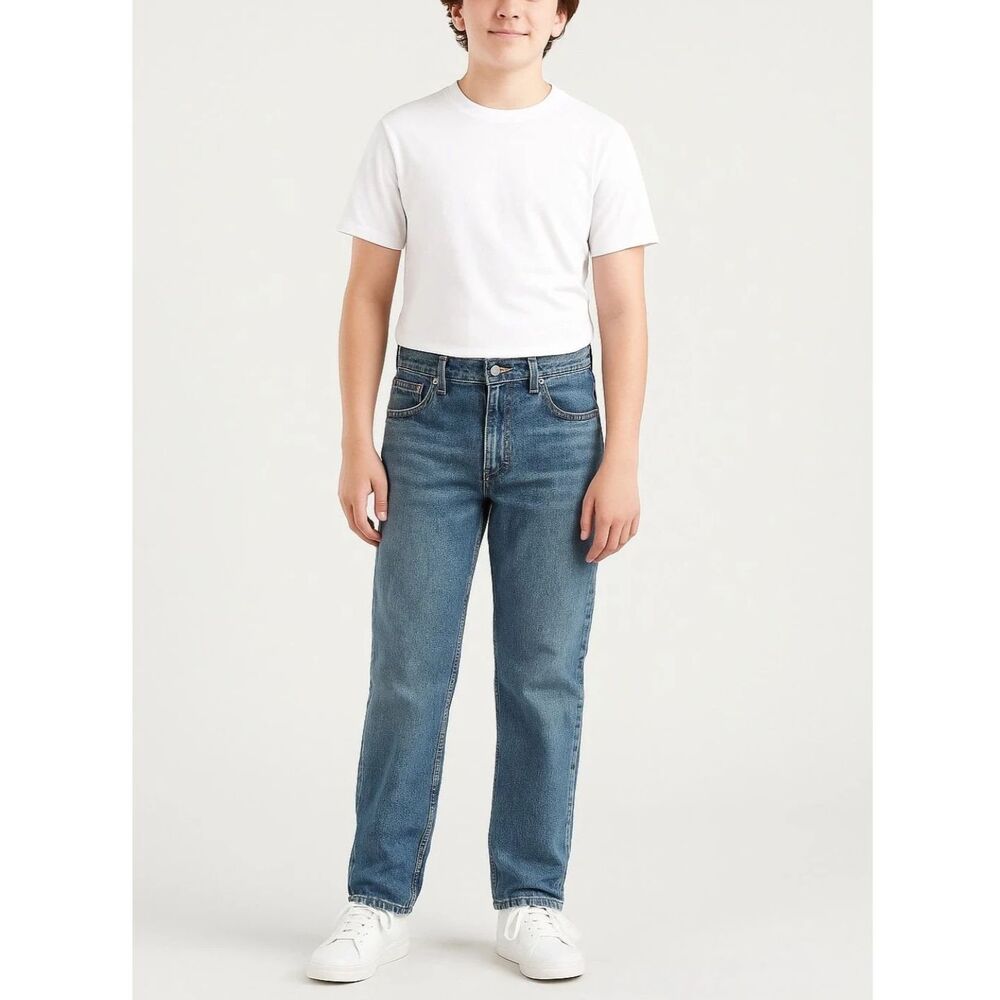 Levi's 550 Relaxed Fit Jeans Medium Wash Classic Denim Pants Youth sz: 10 Slim